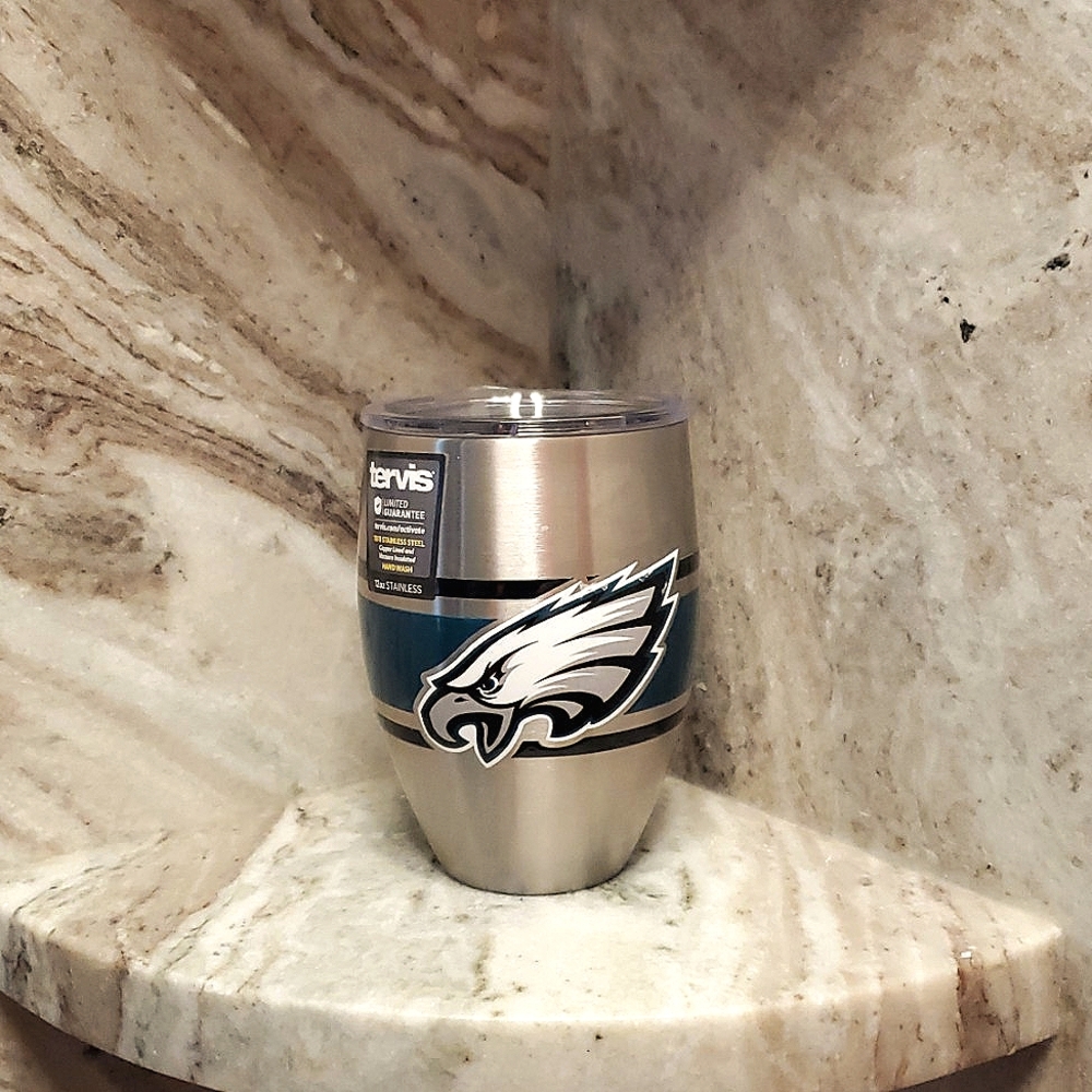 NWT: NFL 🏈PHILADELPHIA EAGLES 🦅 STAINLESS STEEL TUMBLER (TERVIS)